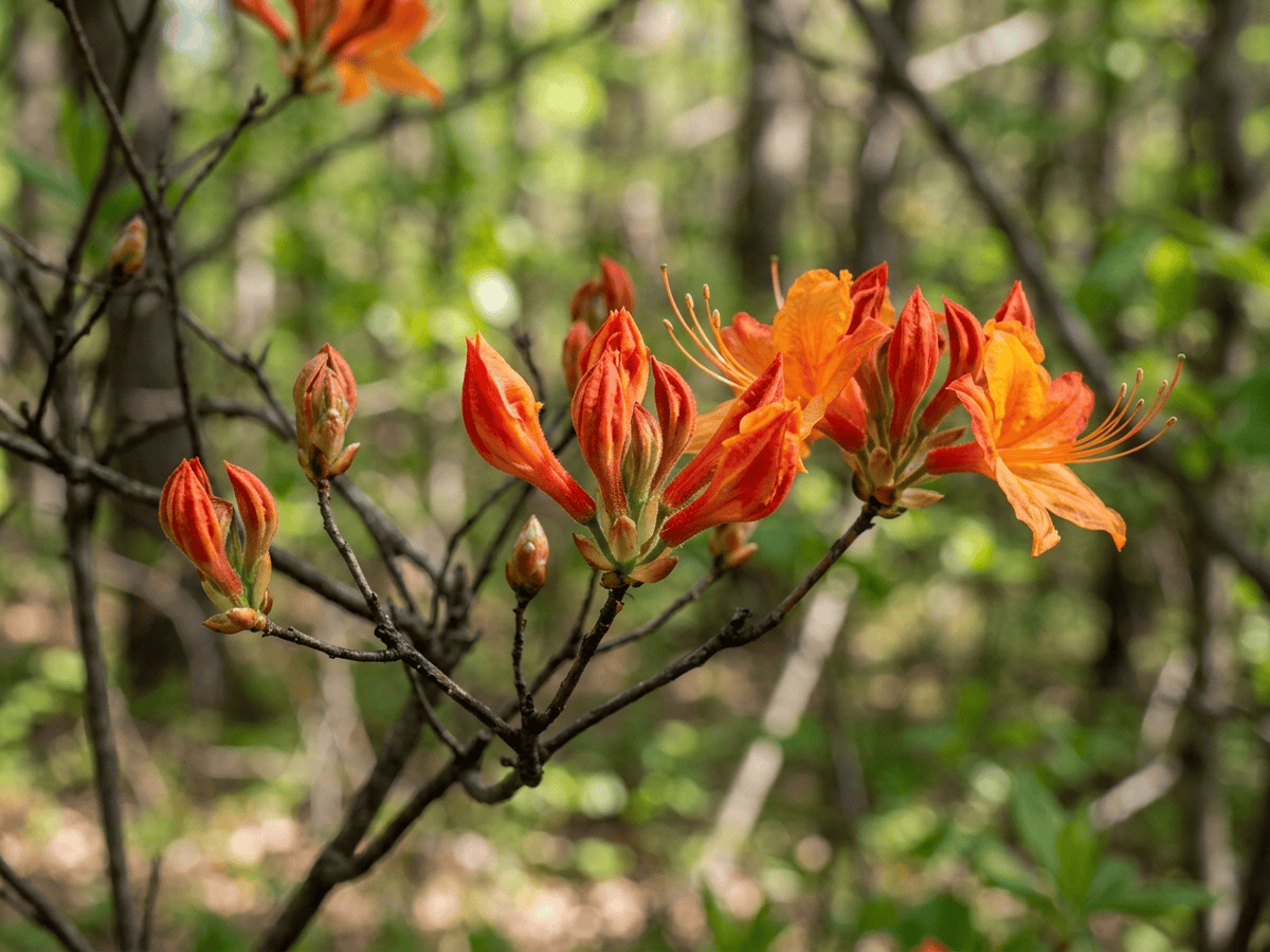 Azalea fiammeggiante — aspetto stagionale