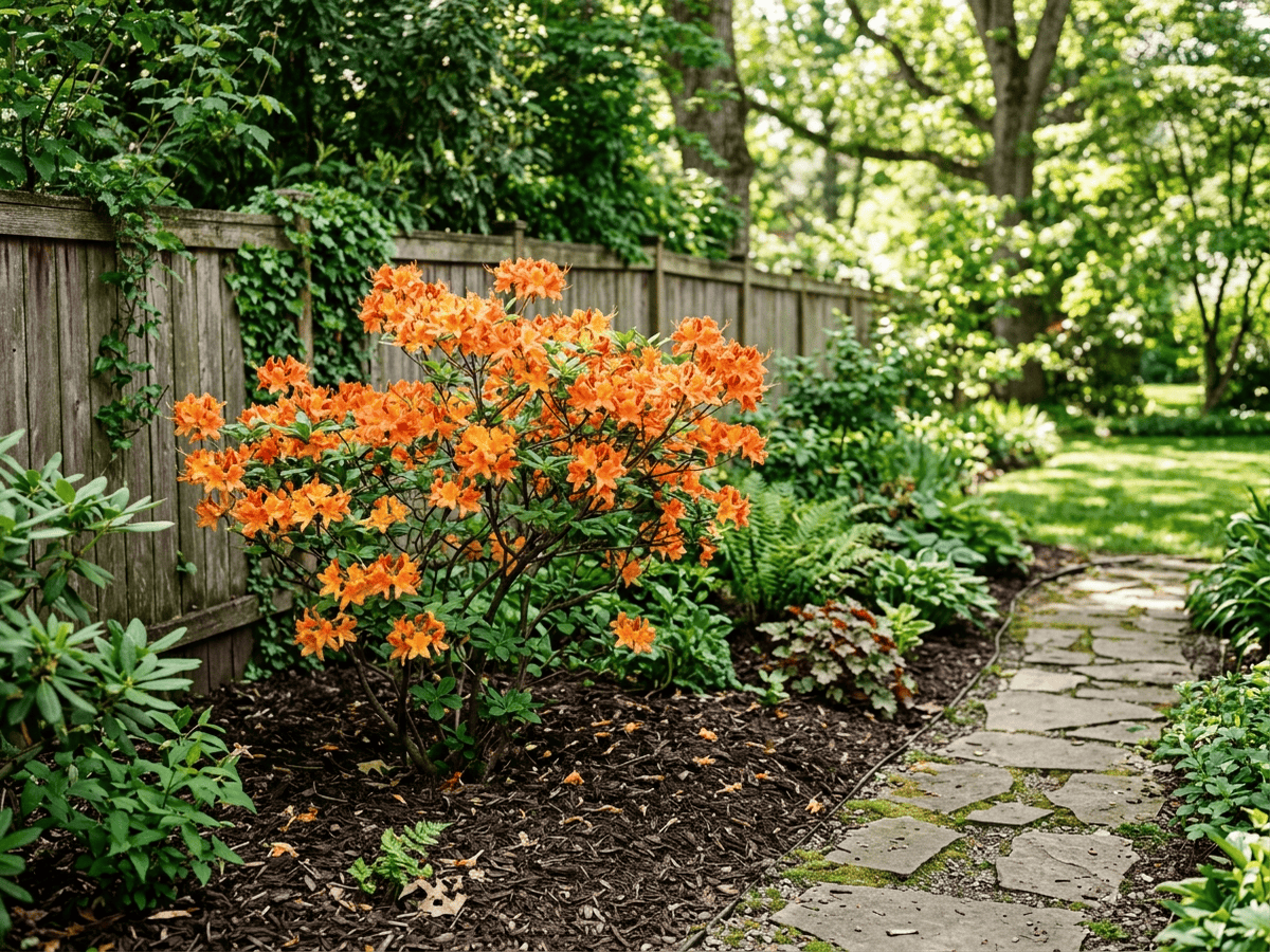 Oconee Azalea in a garden setting