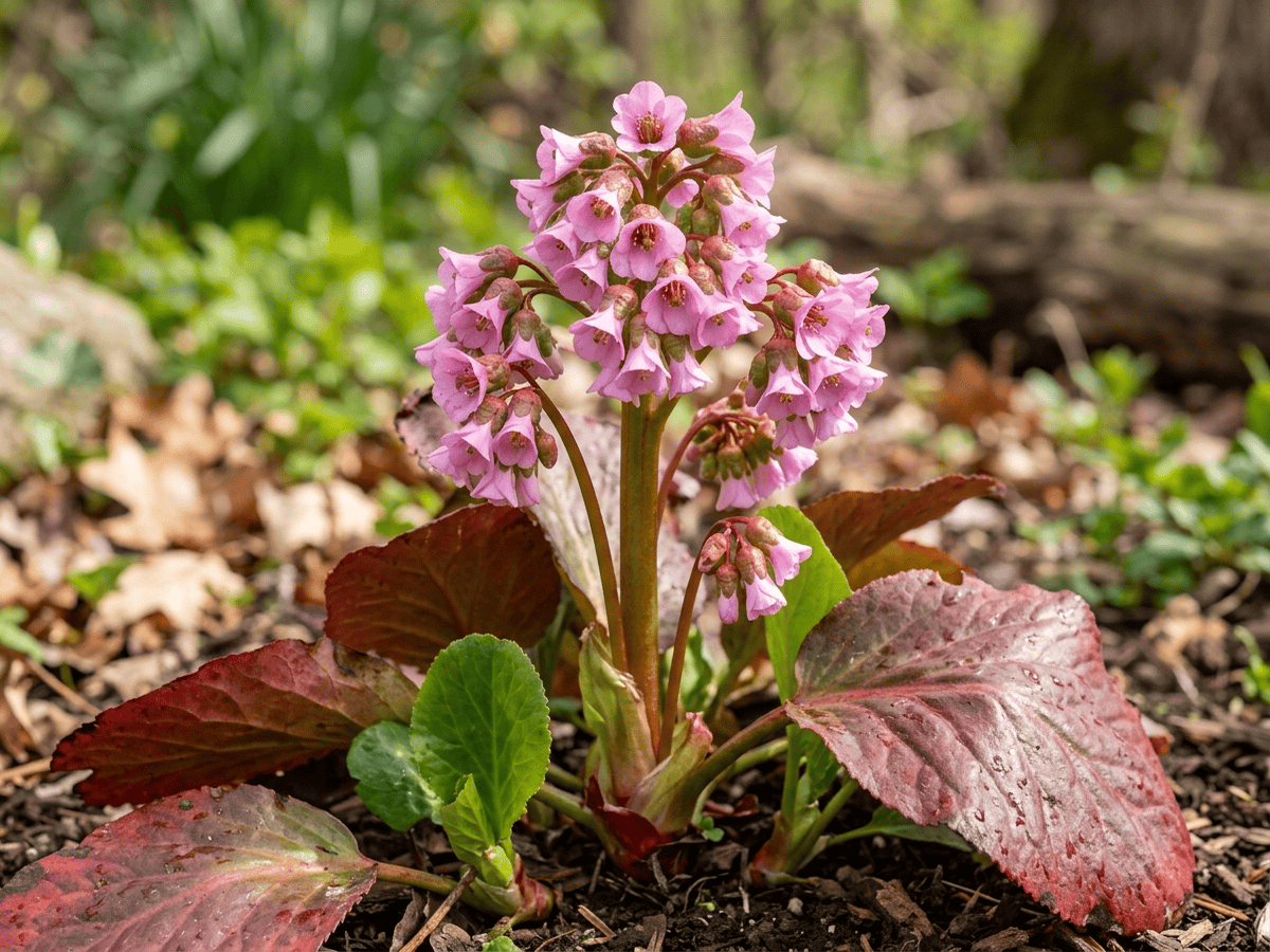 Bergenia — aspecto estacional