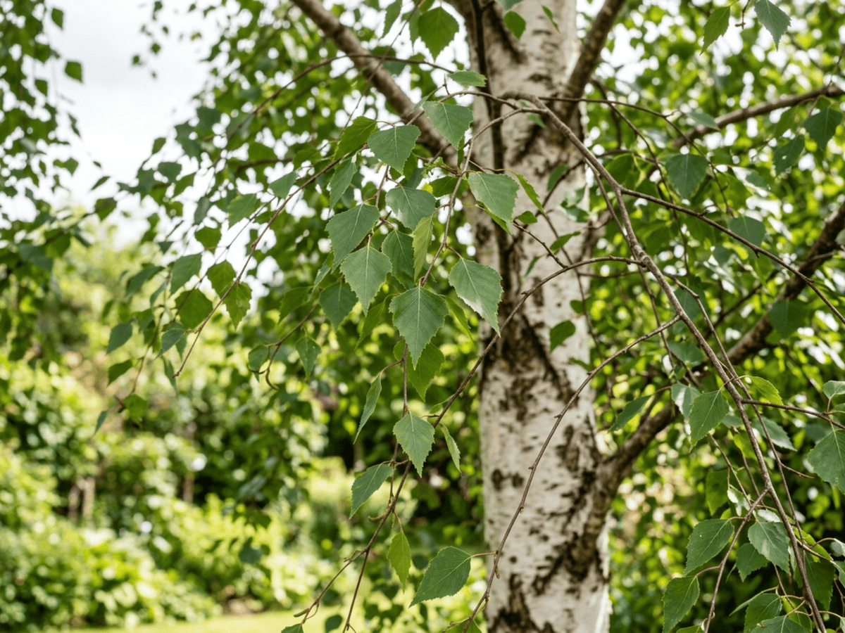 은자작나무(Betula pendula) 전체 모습