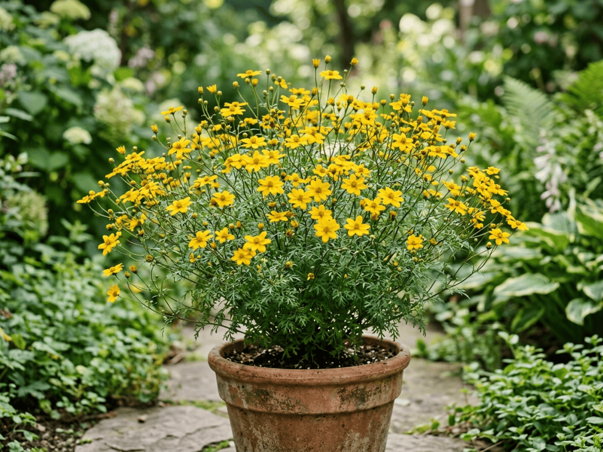 Té de milpa (Bidens ferulifolia), planta completa
