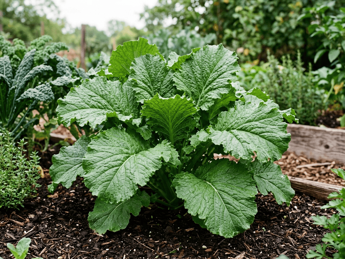 갓(Brassica juncea) 전체 모습