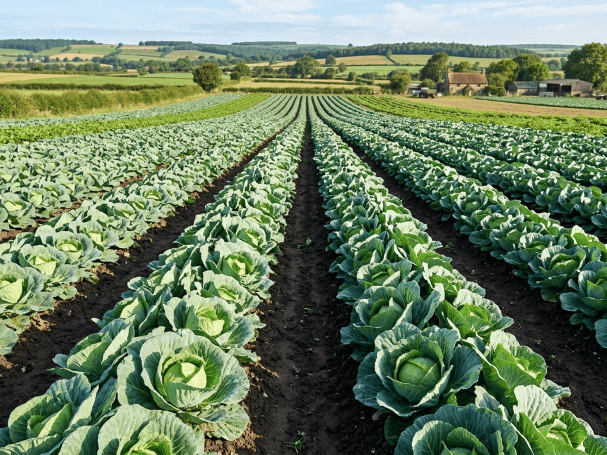 Shetland Cabbage in a garden setting