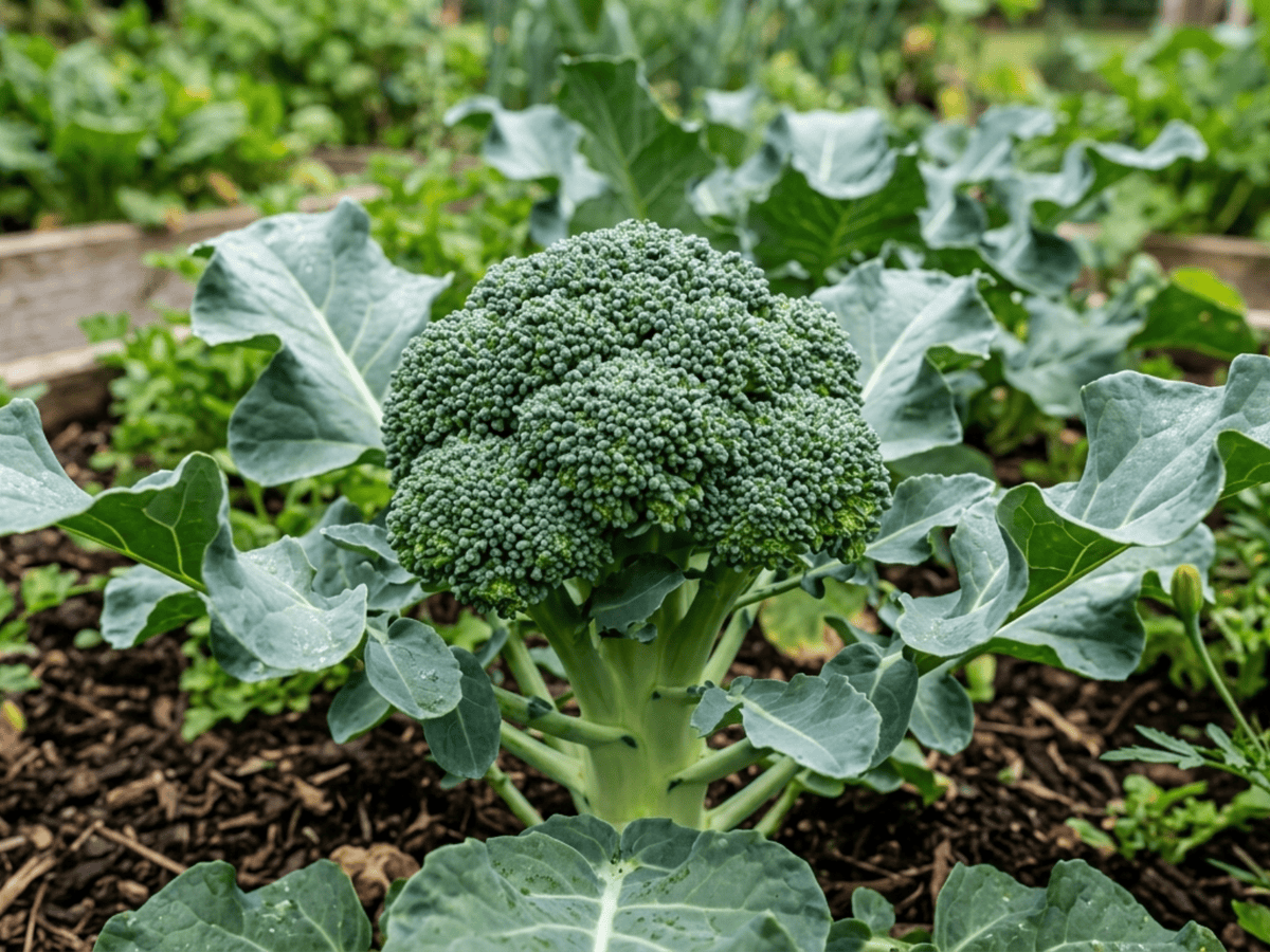 Brokkoli (Brassica oleracea var. italica), ganze Pflanze