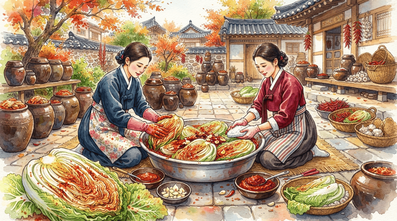 Illustrierte historische Szene zu Chinakohl