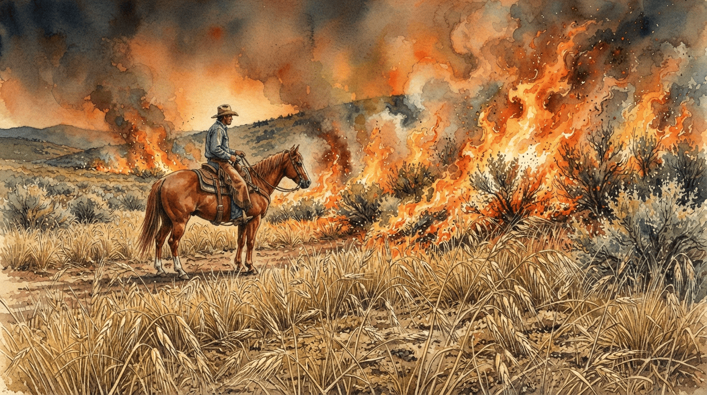 Escena histórica ilustrada de Bromo velloso