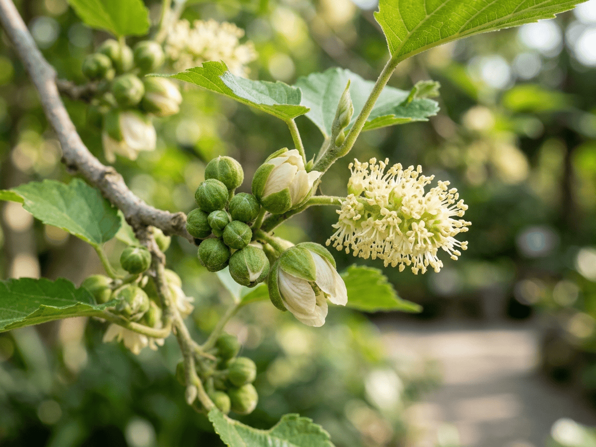 Paper Mulberry — seasonal appearance