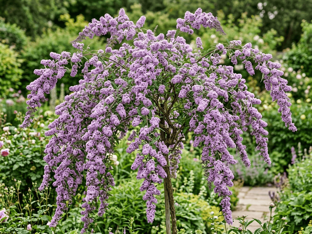 Fountain Butterfly-Bush (Buddleja alternifolia), whole plant