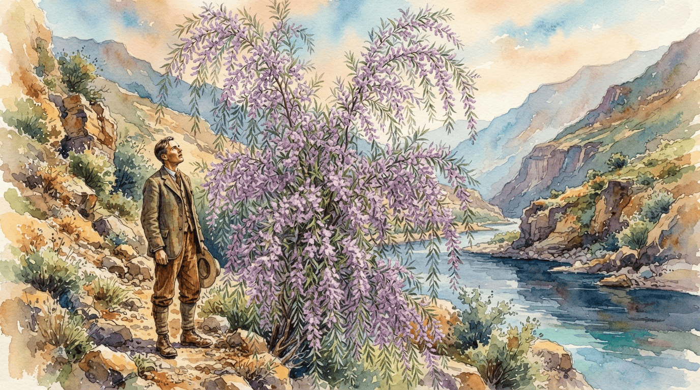 Illustrated historical scene for Fountain Butterfly-Bush