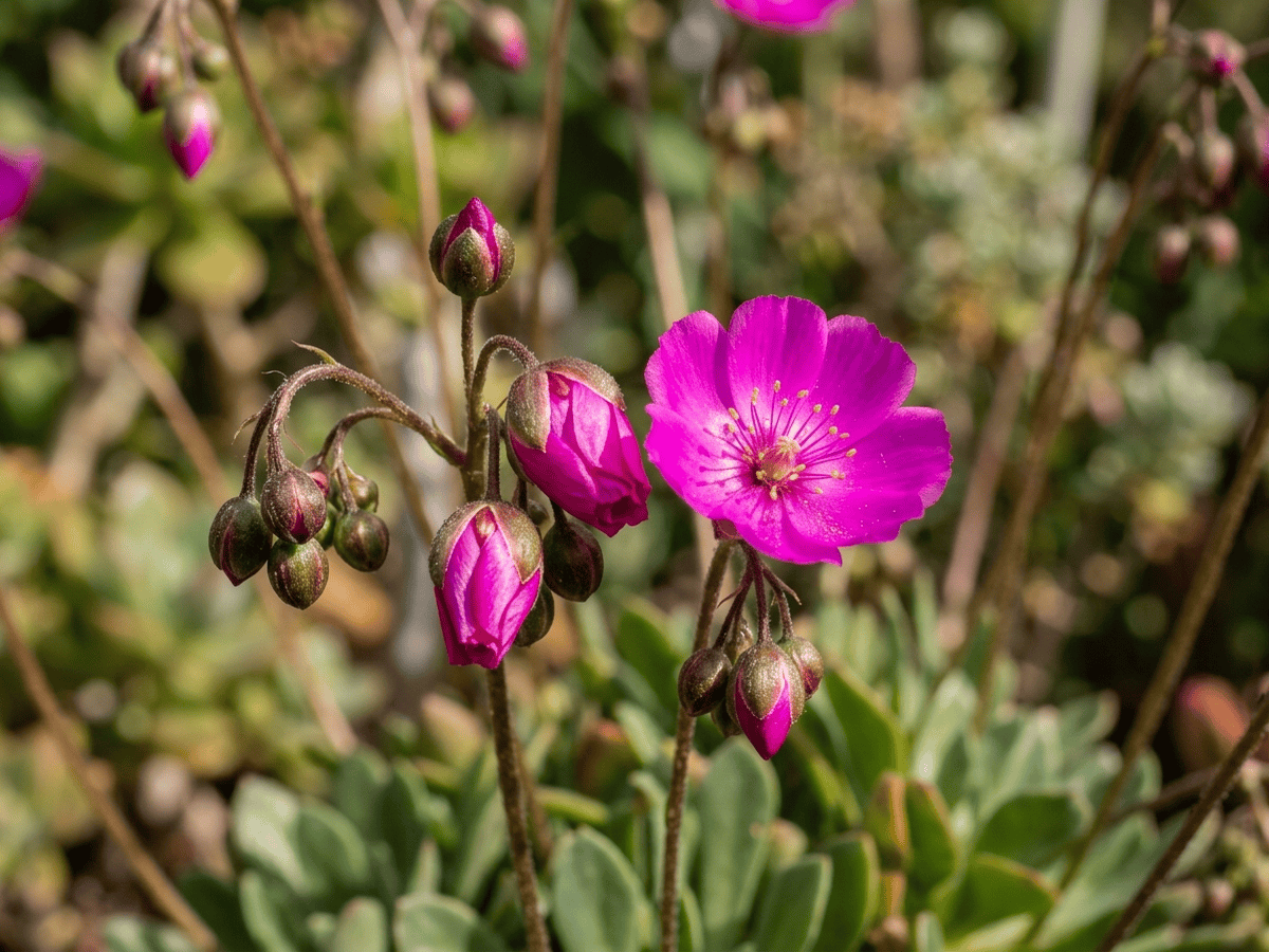 Portulaca delle rocce — aspetto stagionale
