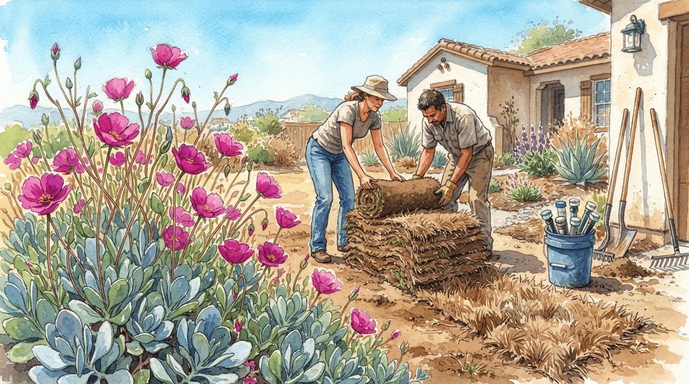 Scena storica illustrata per Portulaca delle rocce