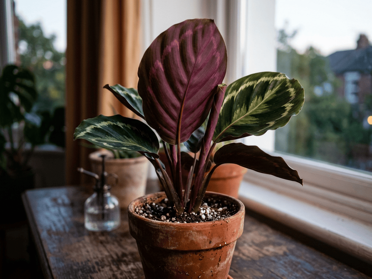 Maranta-rosa — aparência sazonal
