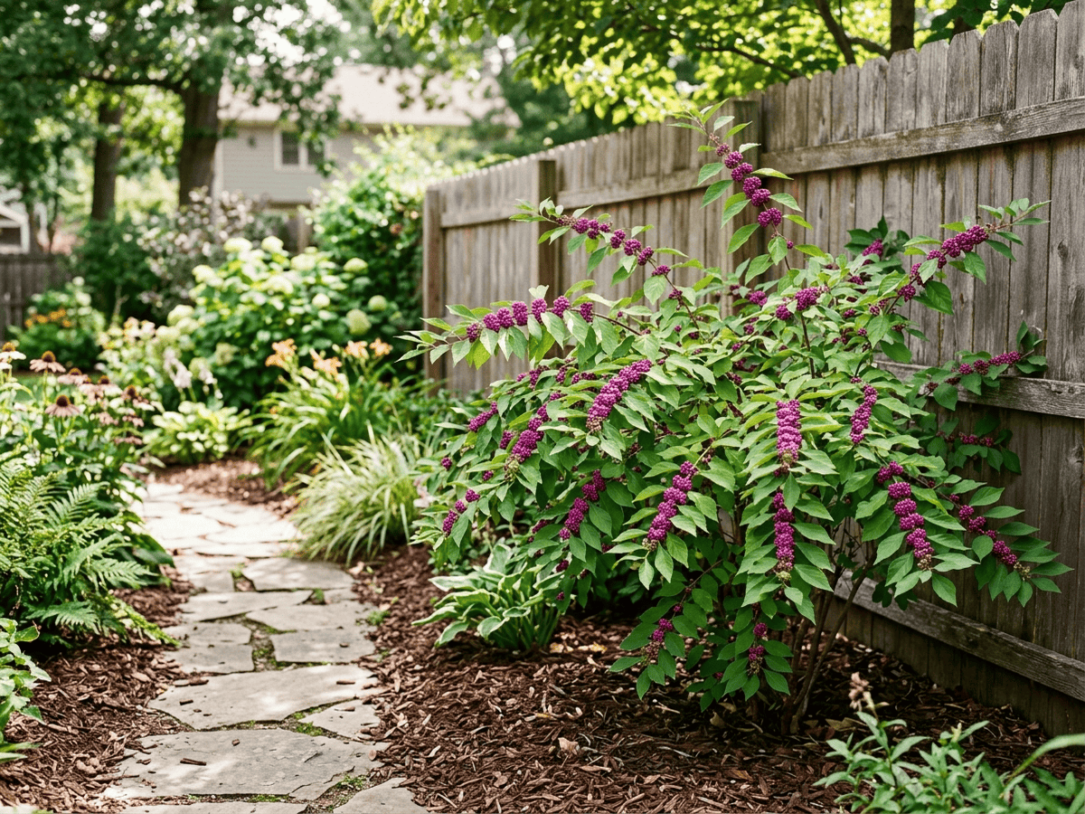 callicarpa americana in giardino