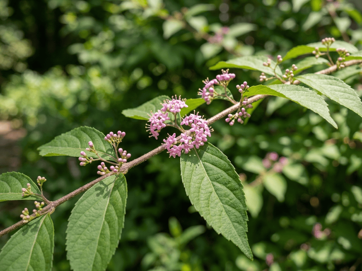 callicarpa púrpura — aspecto estacional