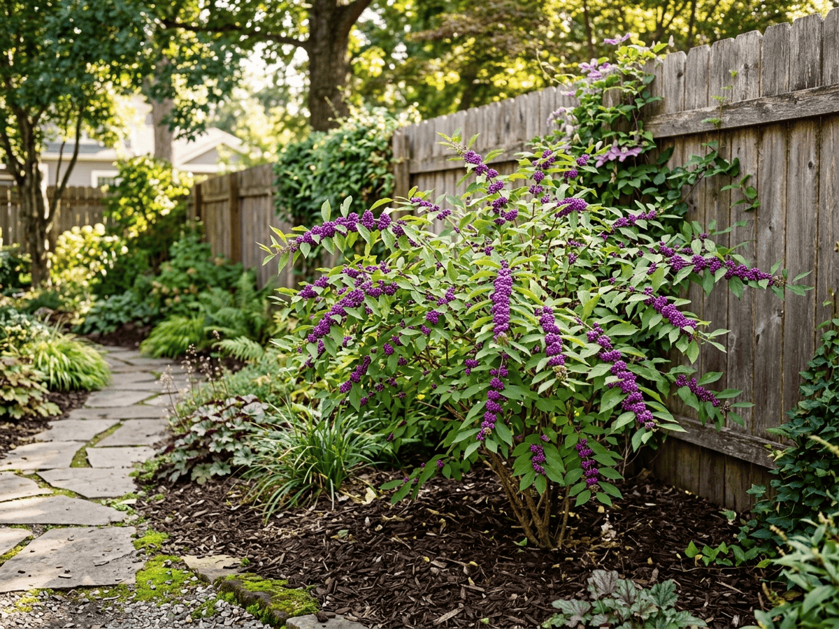 Callicarpa di Girald in giardino