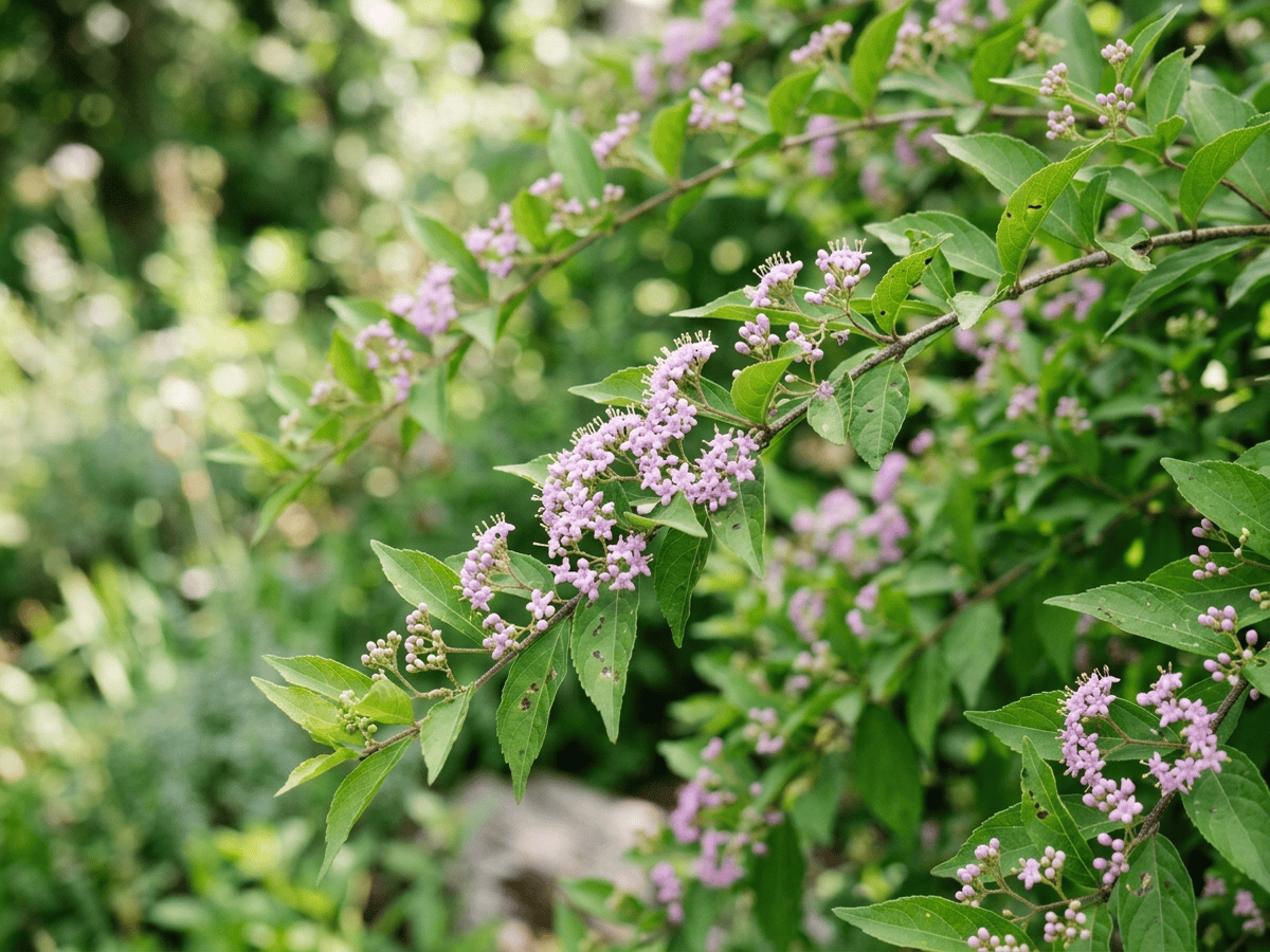 callicarpa japonesa — aspecto estacional