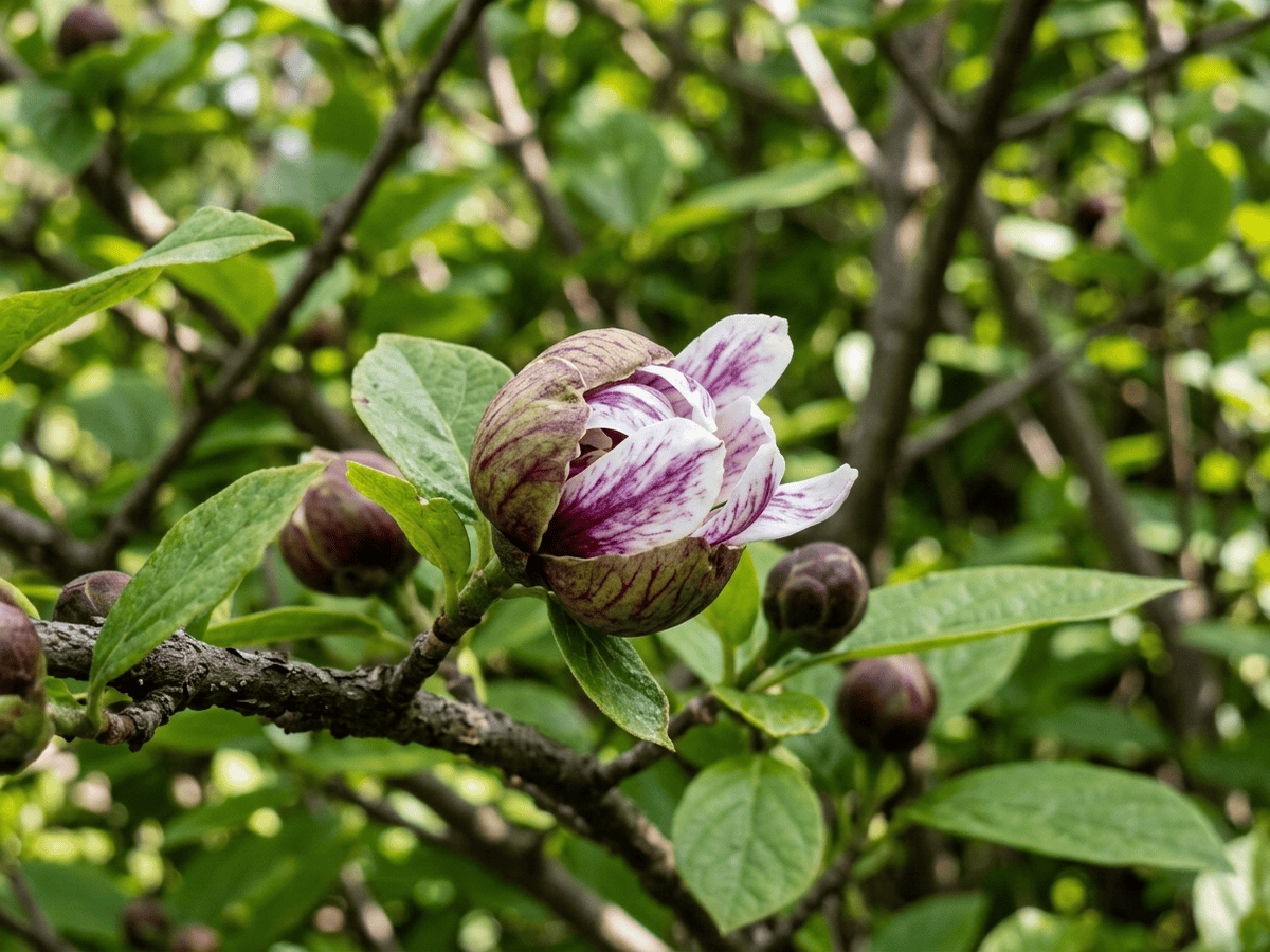 Chinese Sweetshrub — seasonal appearance