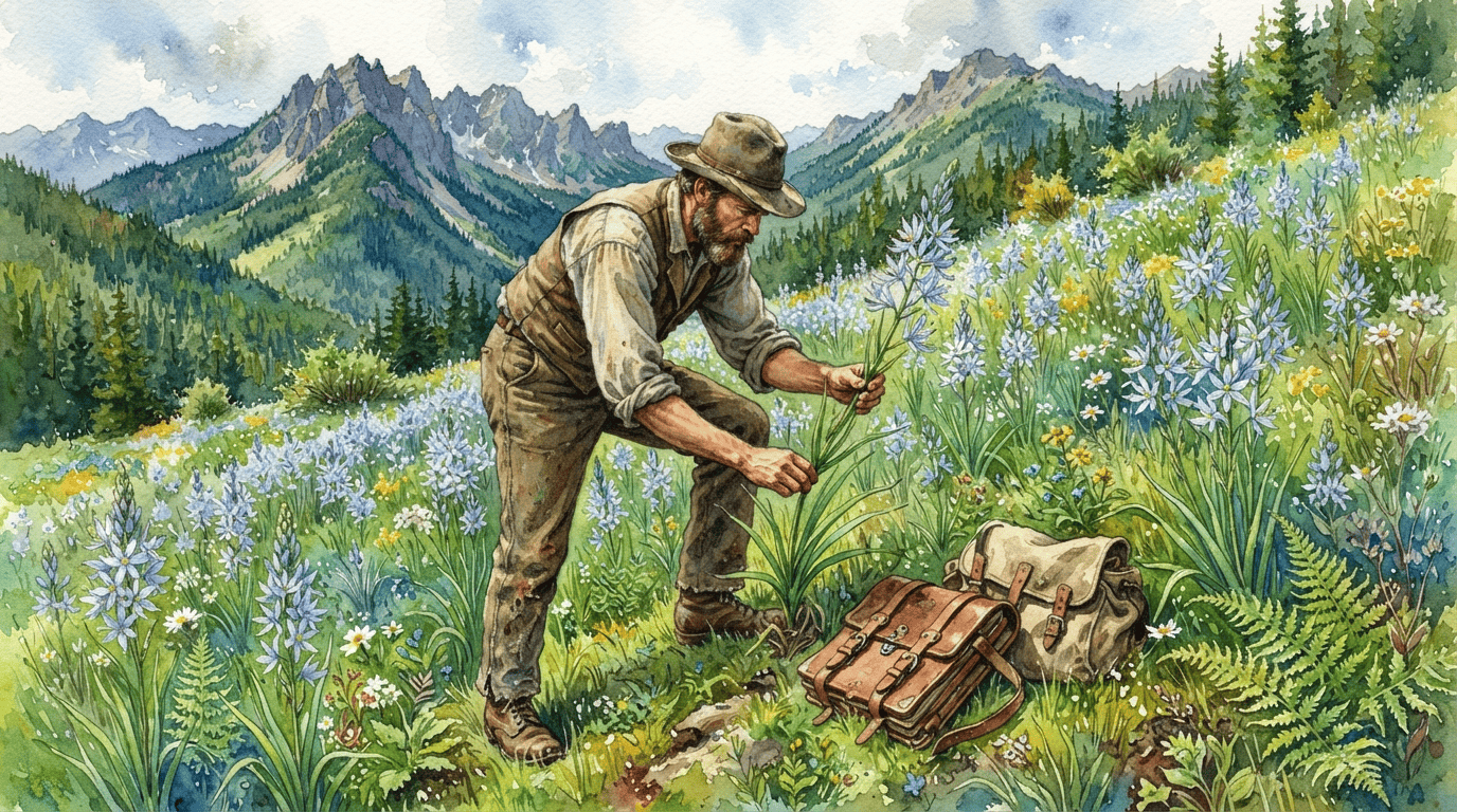 Scena storica illustrata per Camassia di Cusick