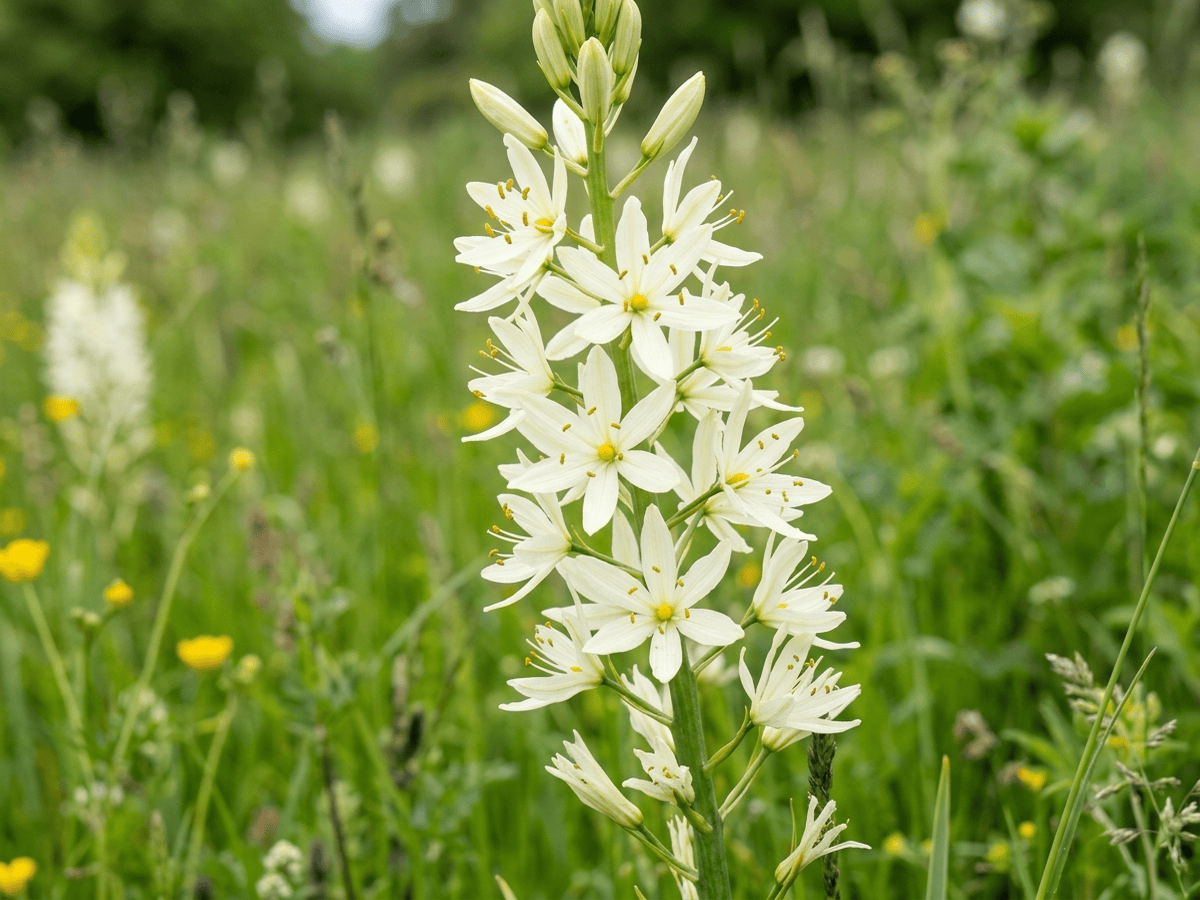 Great Camas — close-up of leaves and flowers