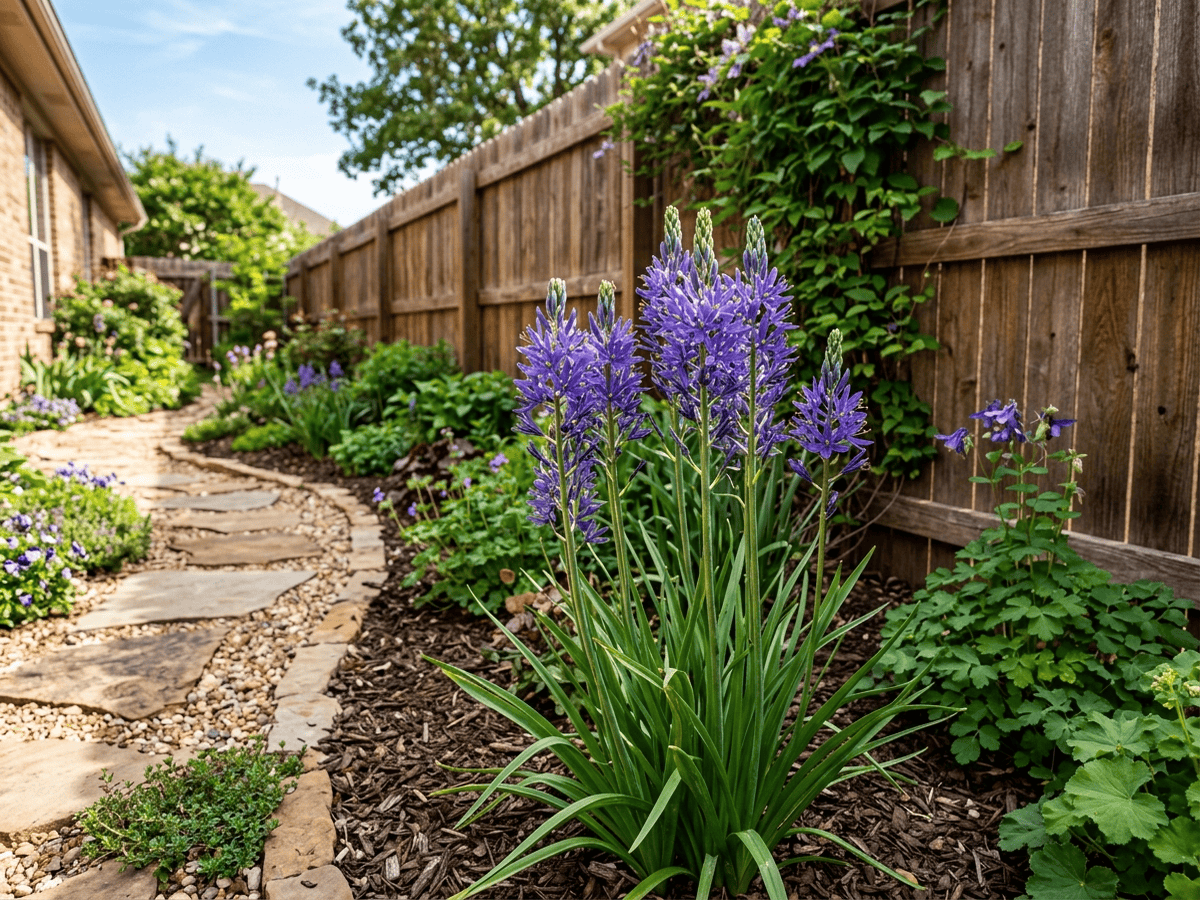 Great Camas in a garden setting