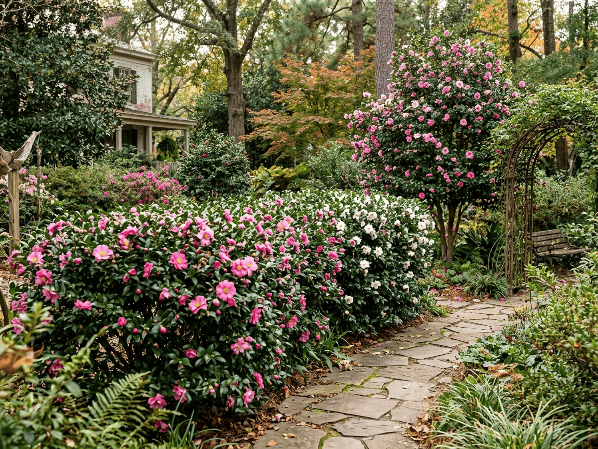 camelia sasanqua in giardino
