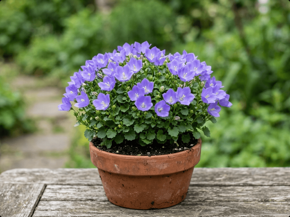 털잔대(Campanula carpatica) 전체 모습