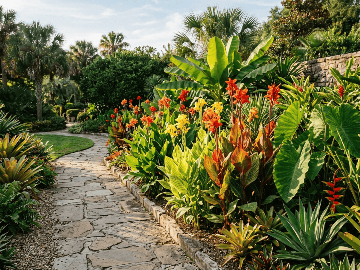 canna d'India in giardino