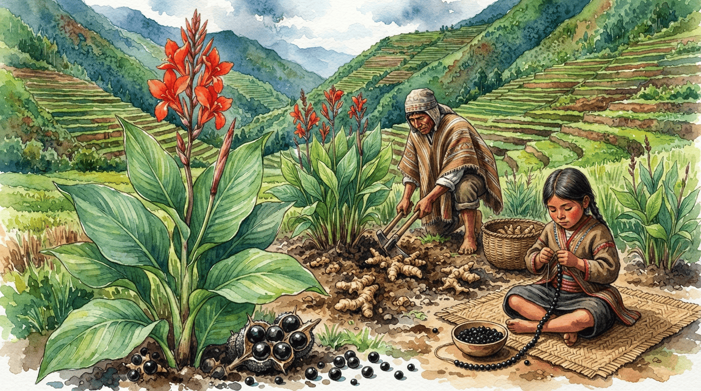 Scena storica illustrata per canna d'India