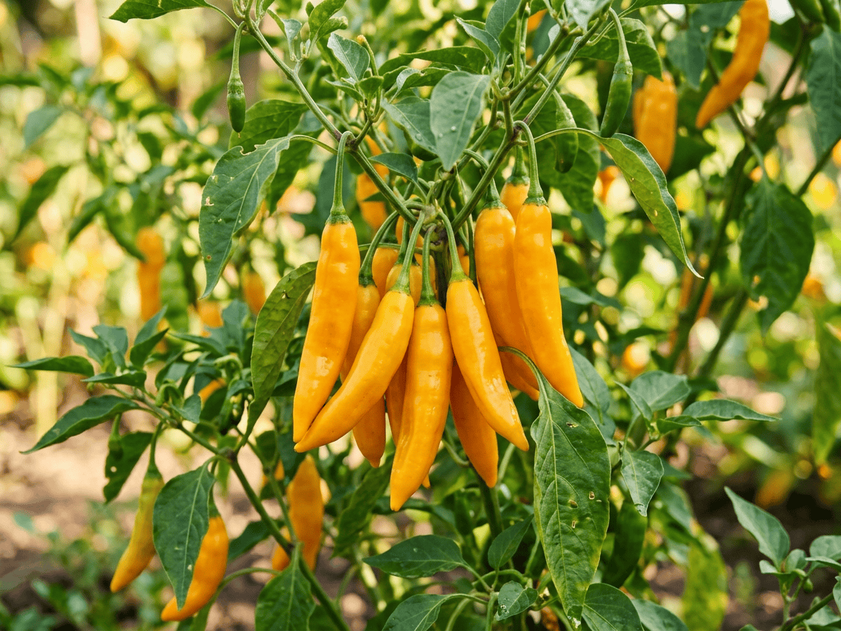 Ají — close-up of leaves and flowers
