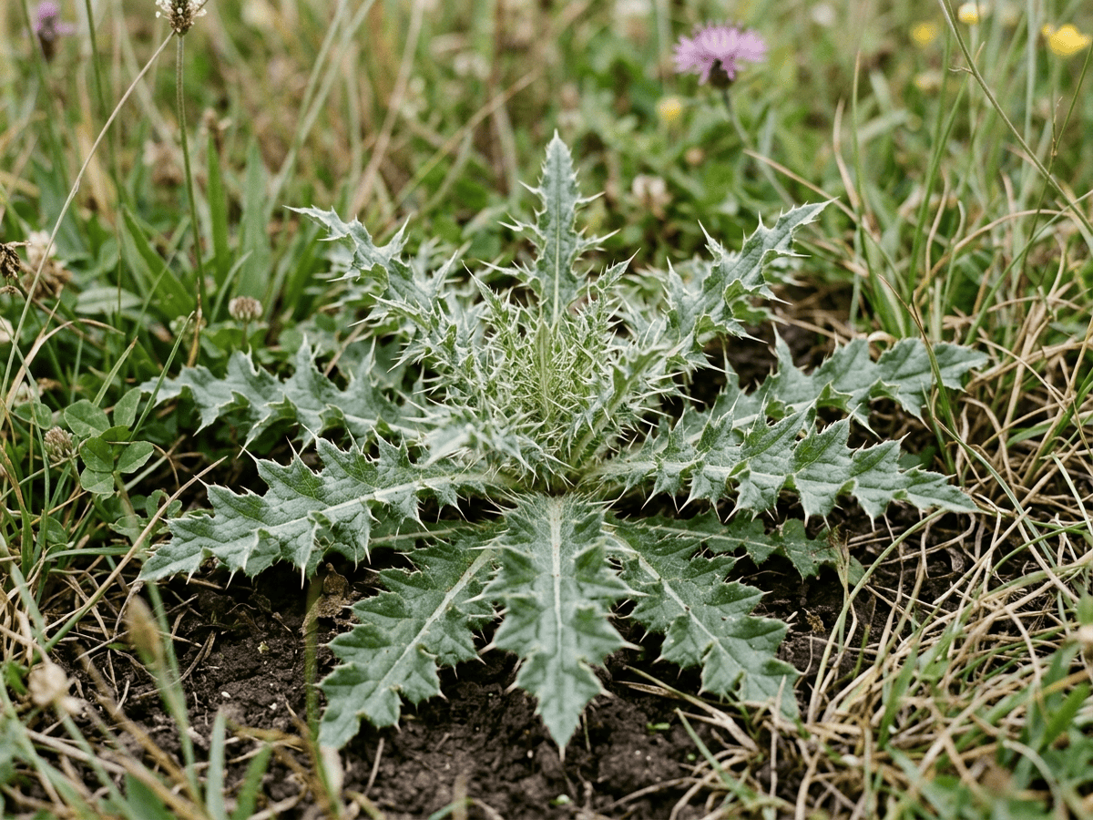 Musk Thistle — seasonal appearance
