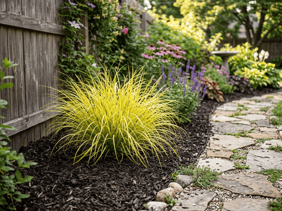 Tufted-Sedge in a garden setting