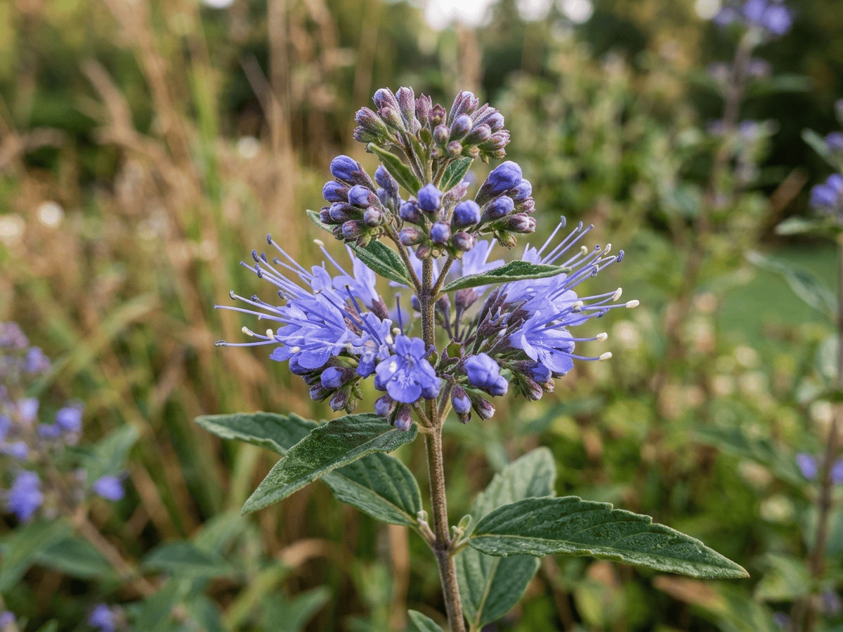 Sparrige Bartblume — saisonales Erscheinungsbild
