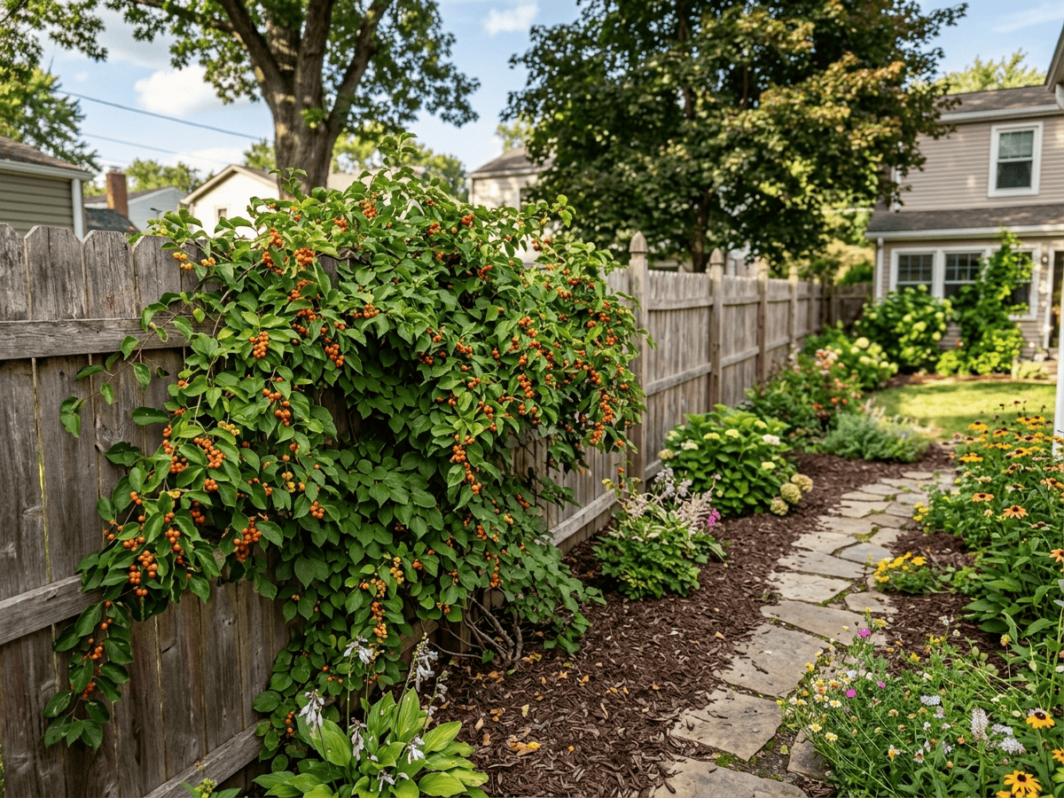 Amerikanischer Baumwürger im Garten