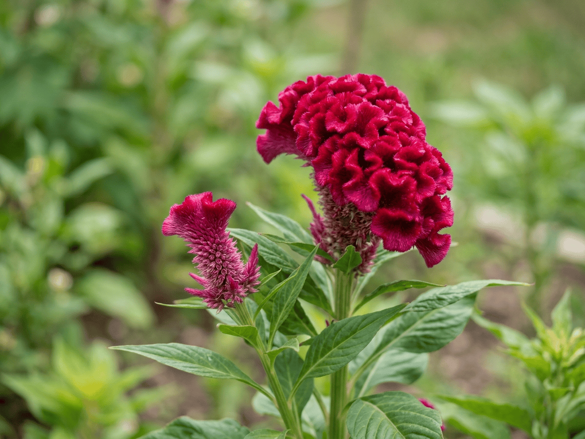 Crested Cockscomb — seasonal appearance