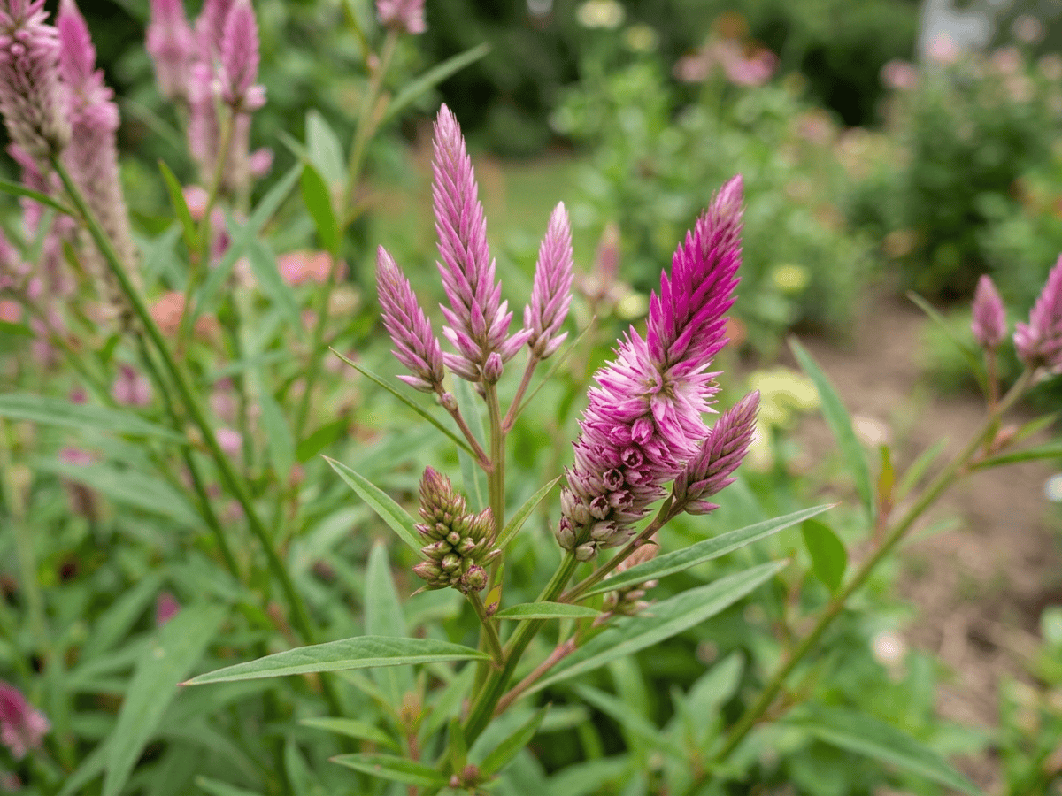 Celosia piuma di fenicottero — aspetto stagionale