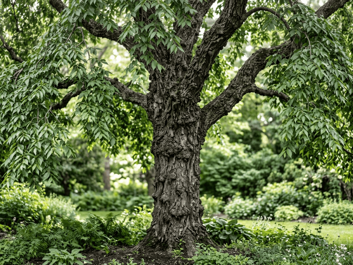 Common Hackberry (Celtis occidentalis), whole plant