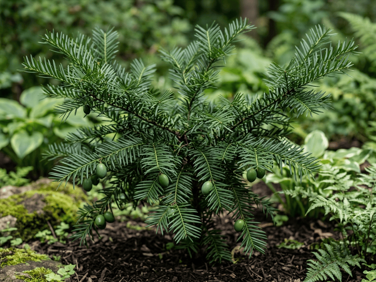 Céphalotaxe de Harrington (Cephalotaxus harringtonii), plante entière