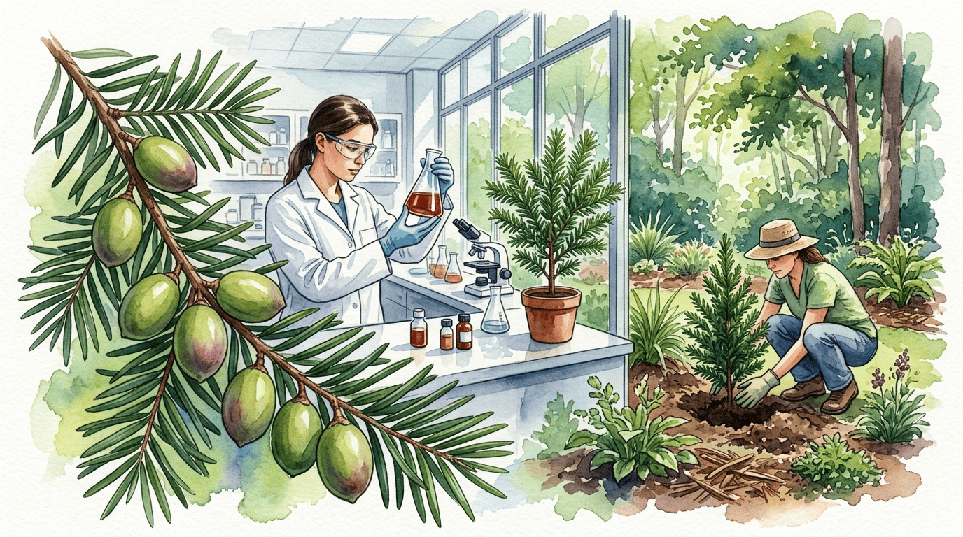 Scène historique illustrée pour Céphalotaxe de Harrington