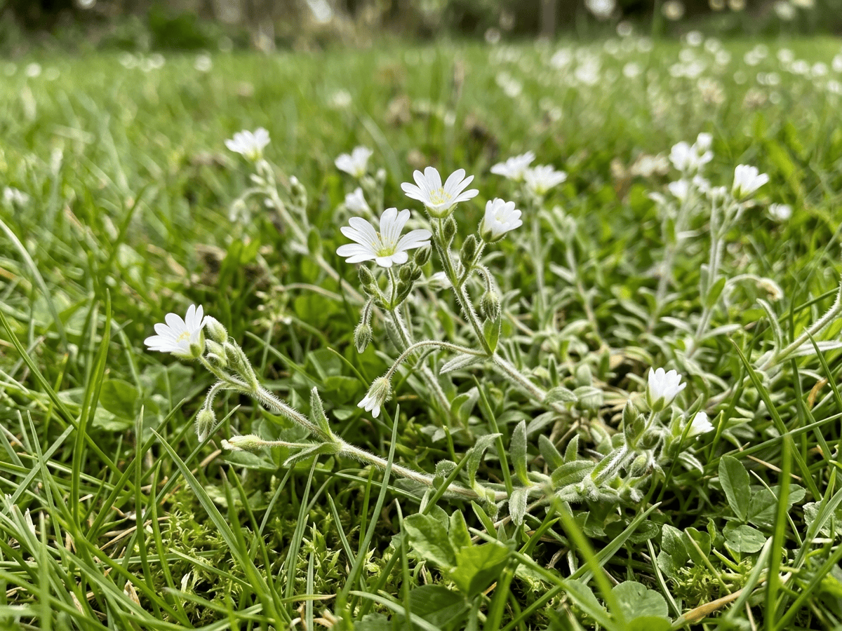 Gewöhnliches Hornkraut — saisonales Erscheinungsbild
