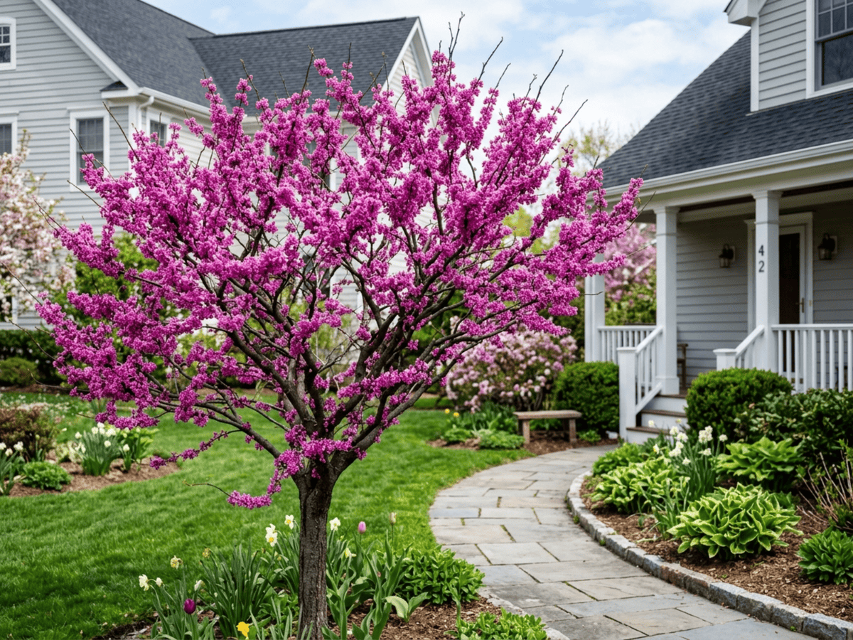 Gainier de Chine dans un jardin