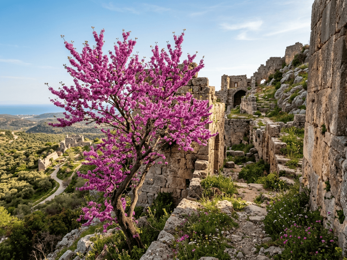 Judas-Tree in a garden setting