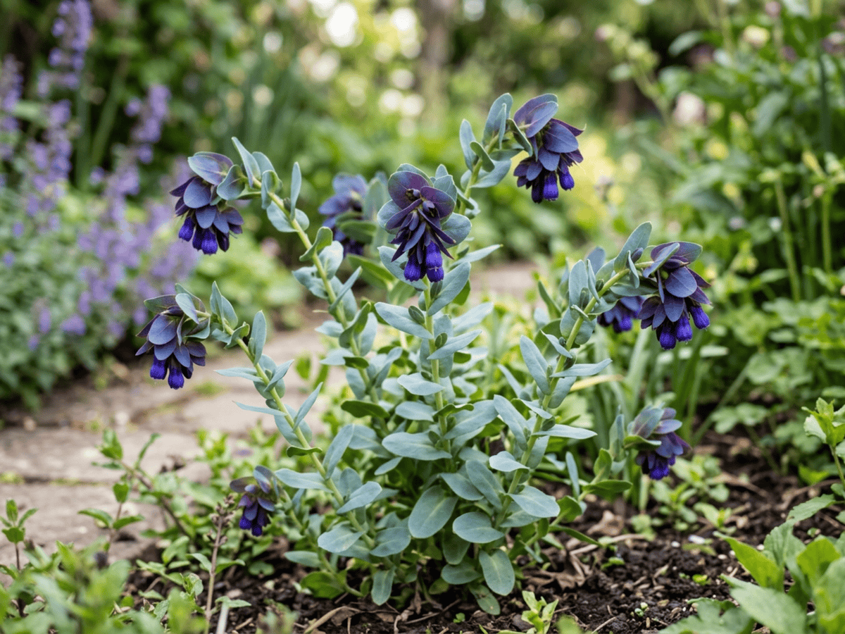 Greater Honeywort (Cerinthe major), whole plant