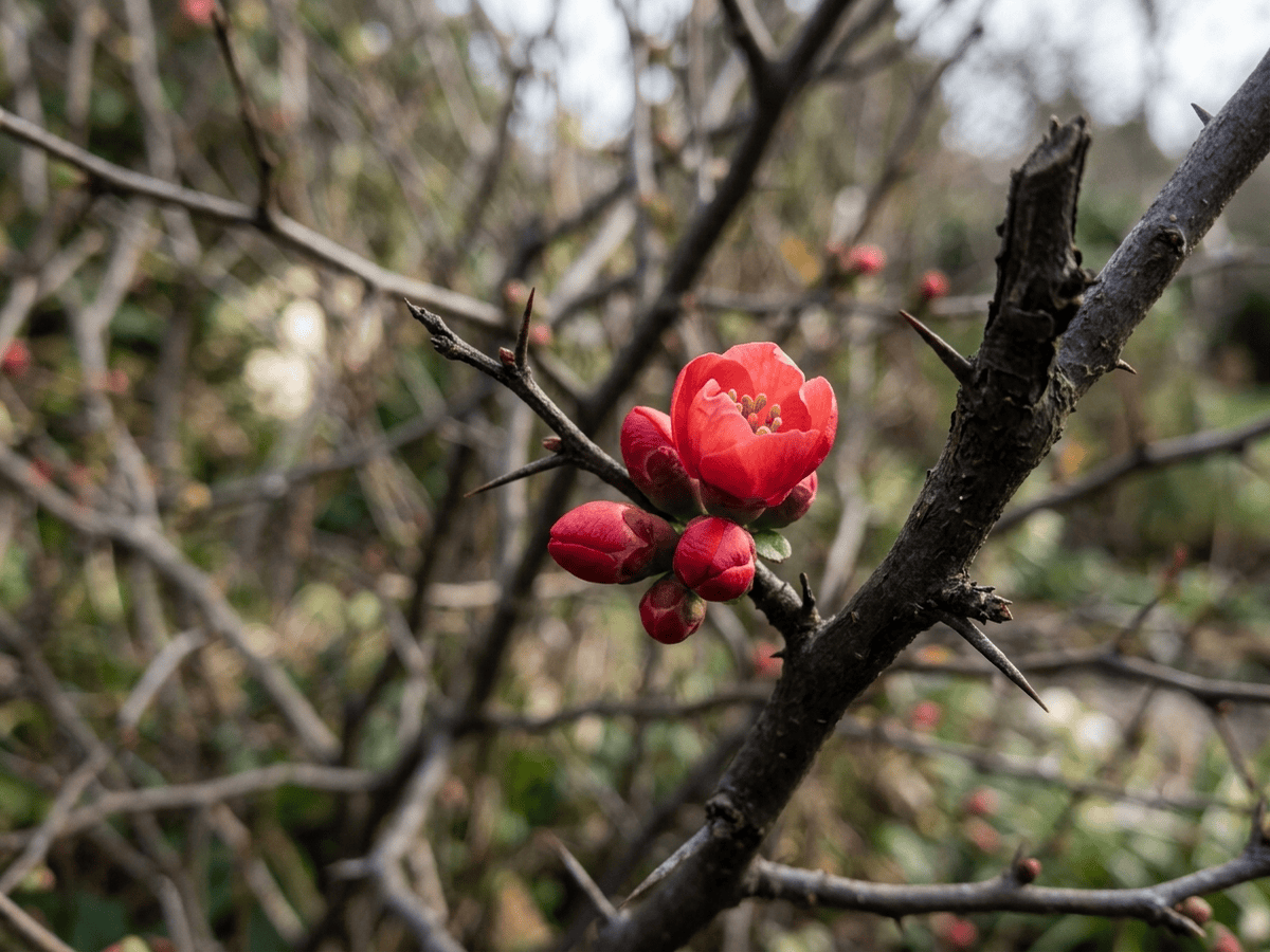 Japanese Quince — seasonal appearance