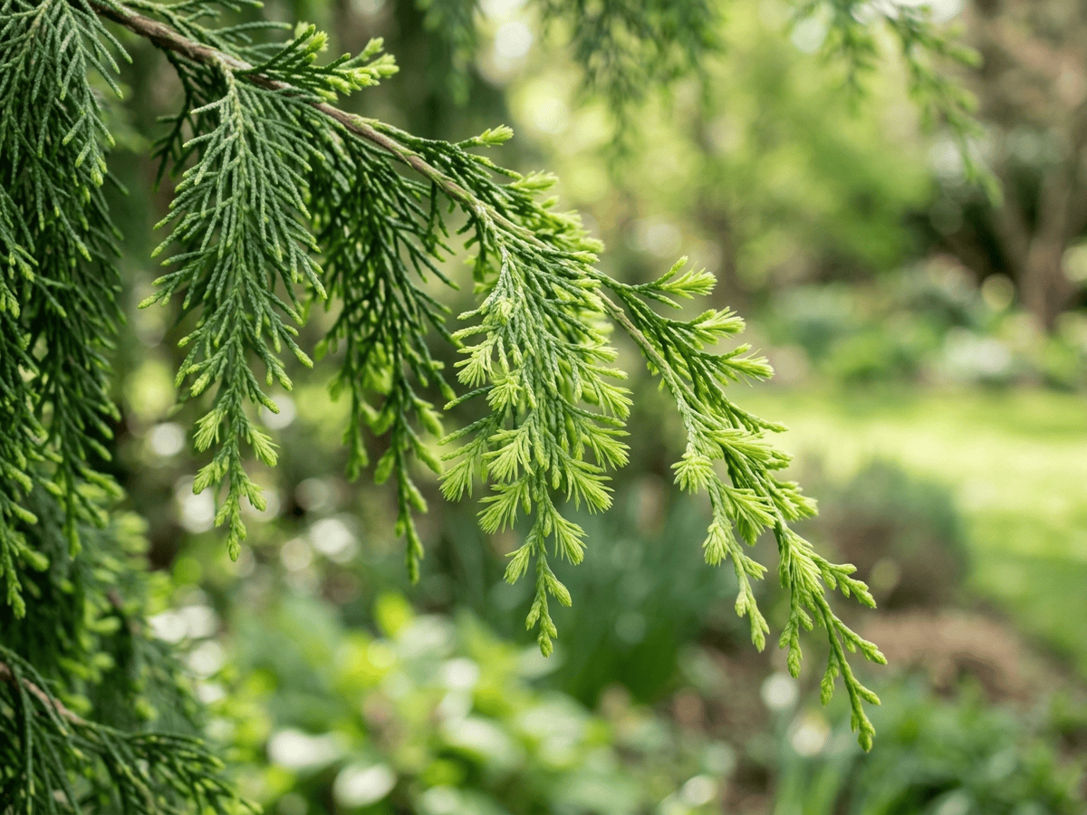 Sawara Cypress — seasonal appearance
