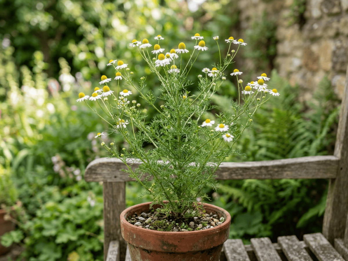 Roman Chamomile (Chamaemelum nobile), whole plant