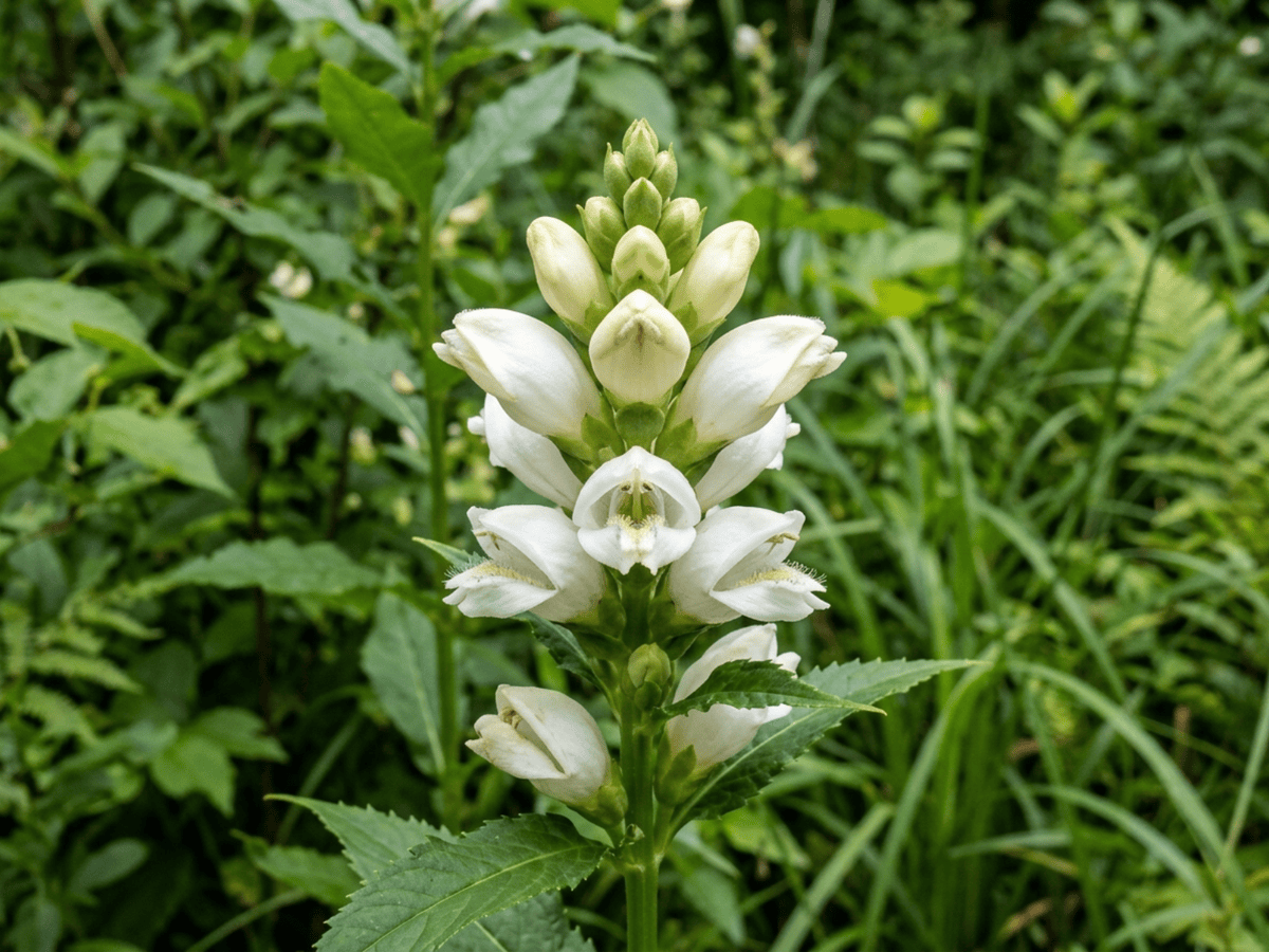 White Turtlehead — seasonal appearance