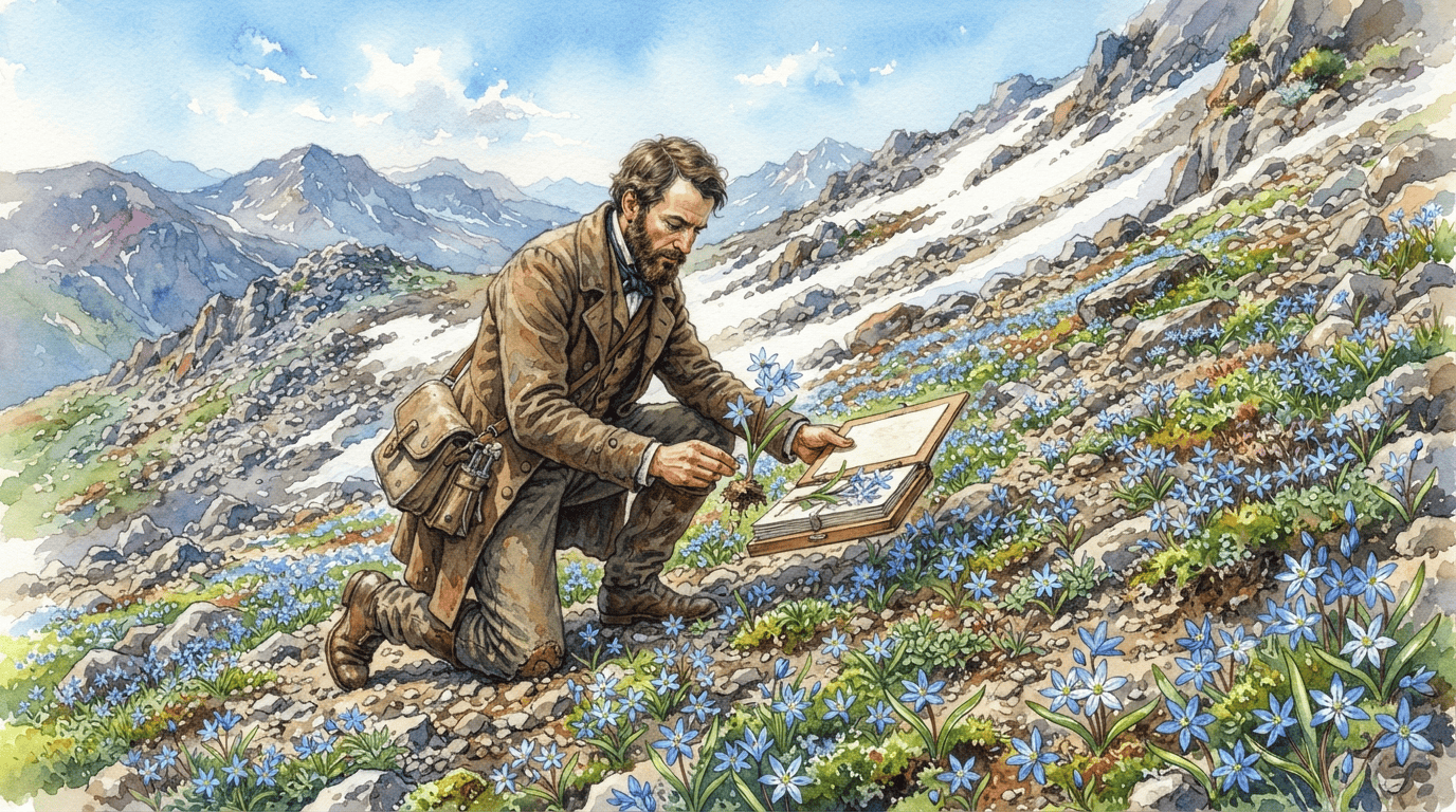 Scena storica illustrata per Gloria della neve