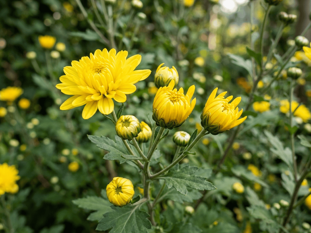 Indian Chrysanthemum — seasonal appearance