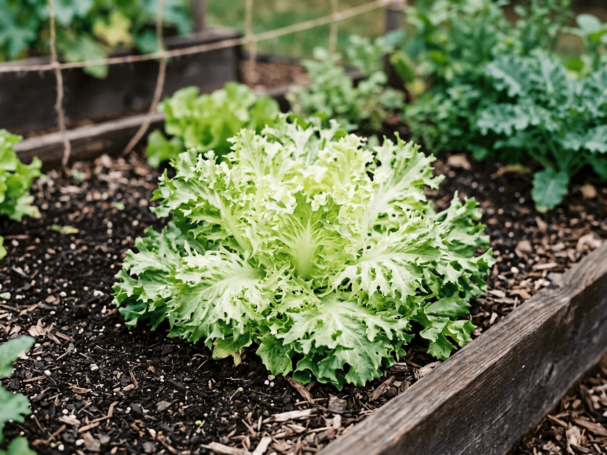 Endivie im Garten