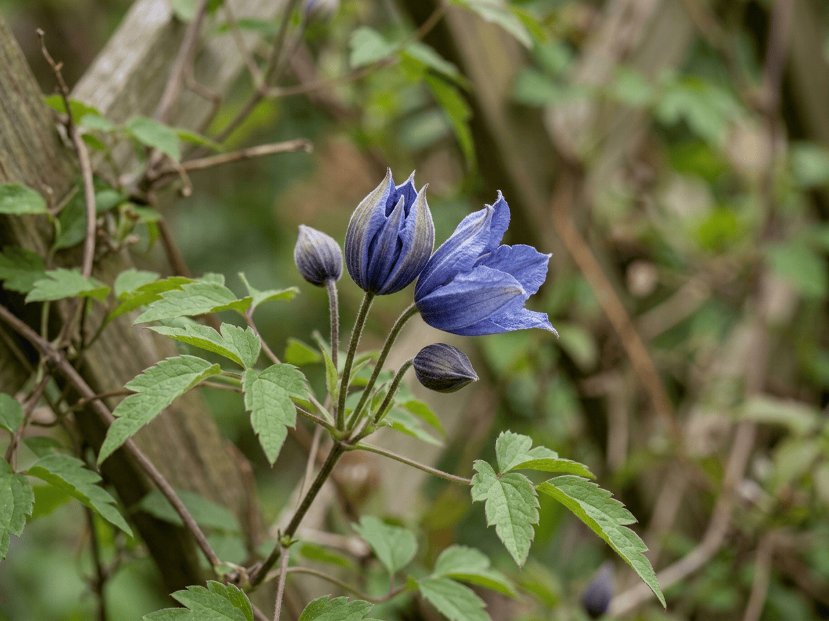 Clematide alpina — aspetto stagionale